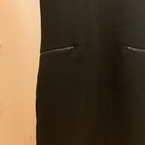 Topshop Black Shift Dress with Pockets Size 2 - Picture 3 of 5